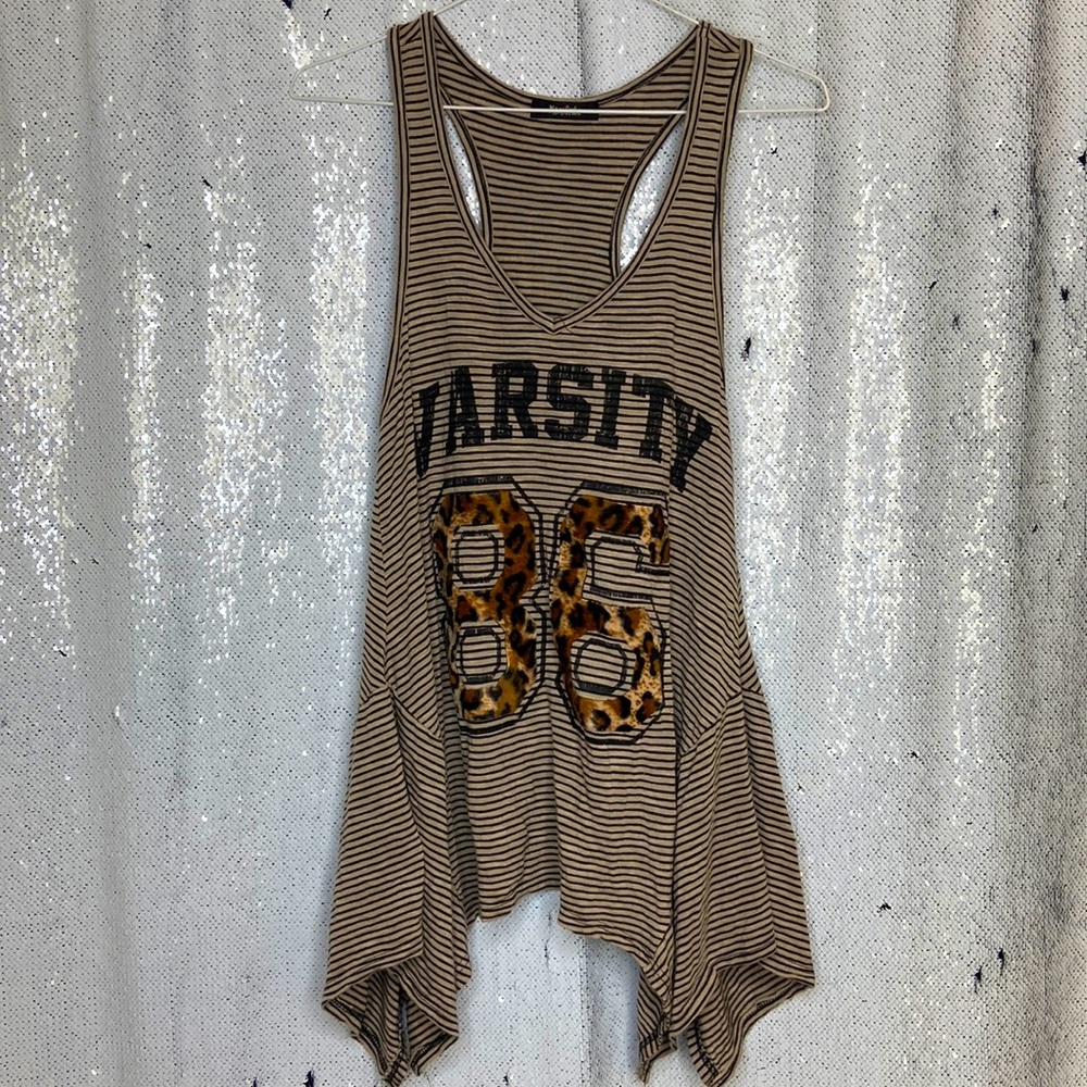 Manifesto Striped Varsity Tank